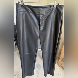 Banana Republic Black Faux Leather Pants